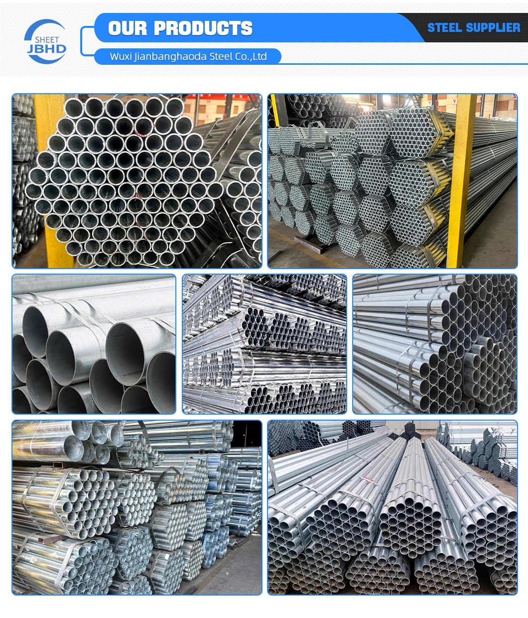 ASTM A106 API 5L A53 Q195 Q235 Dx51d Dx52D Seamless/Welded Carbon/Zinc Coated/Galvanized Steel Pipe Fluid Boiler Tube Pipe